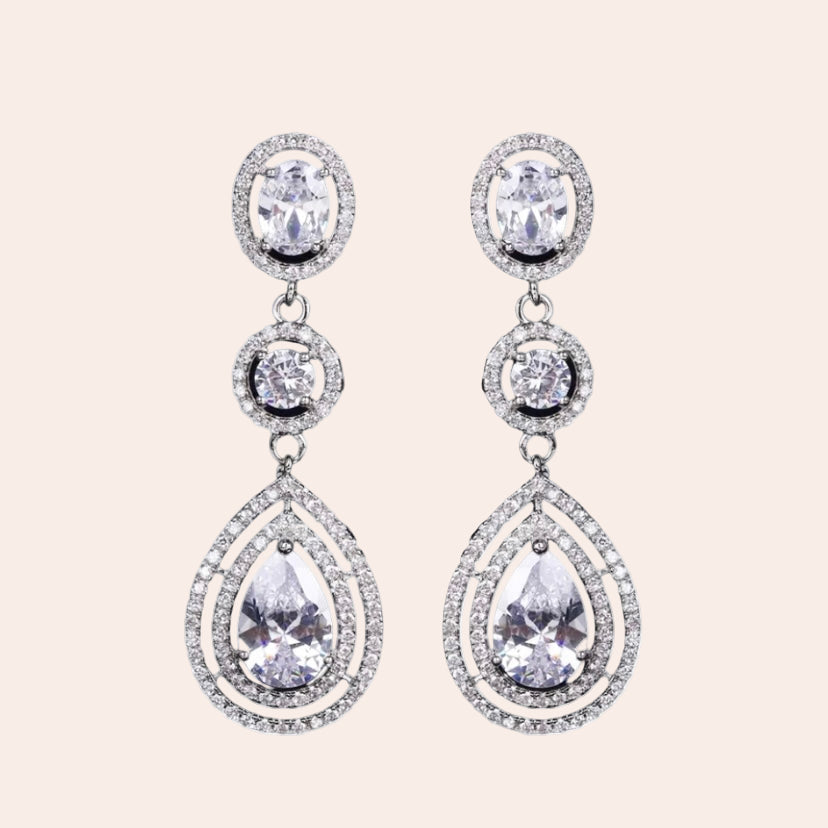 trio dangler earrings