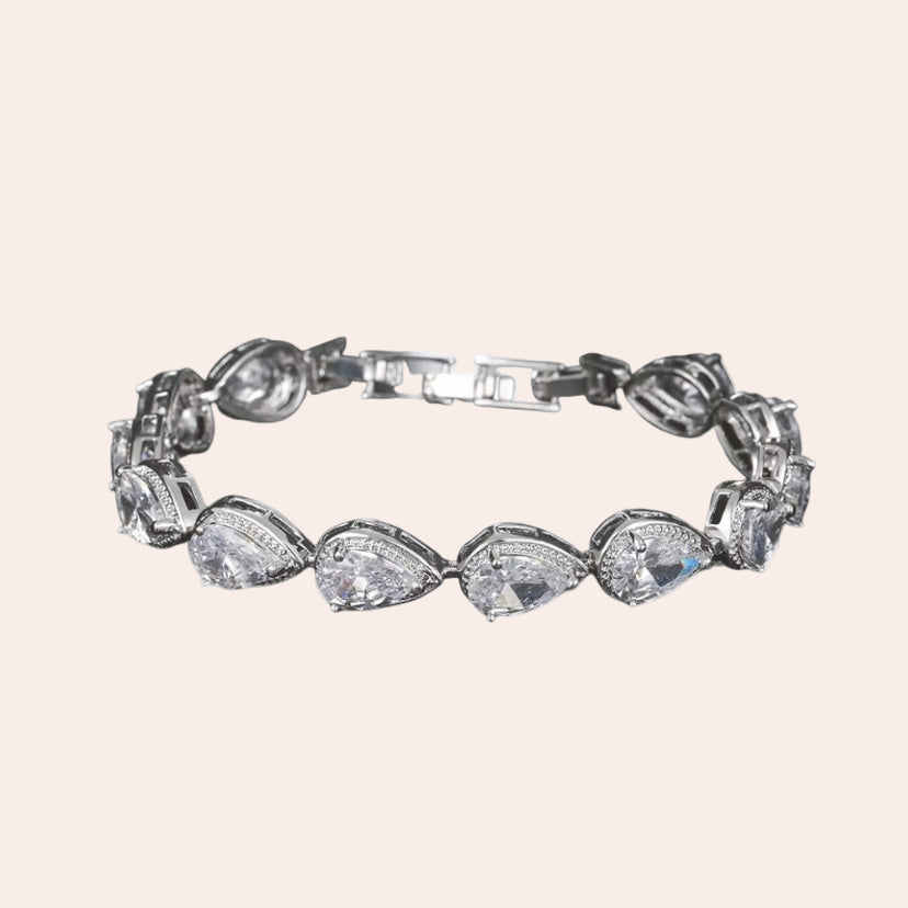tear drop tennis bracelet