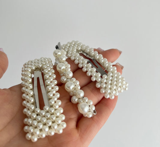 3-piece pearl hairpins