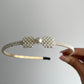 pearl and bow headband