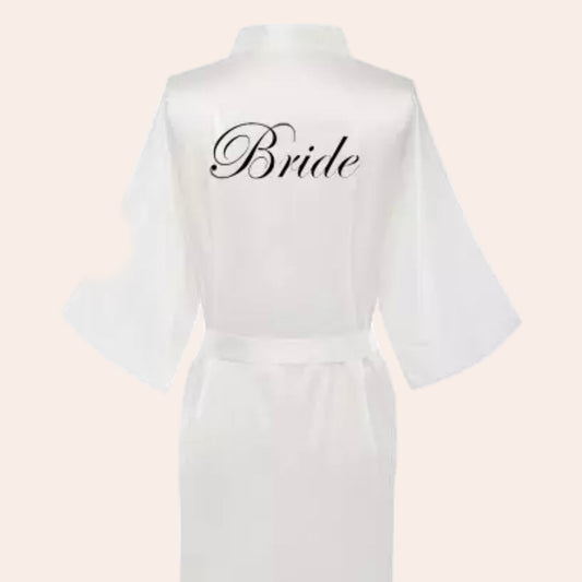 "BRIDE" ROBE