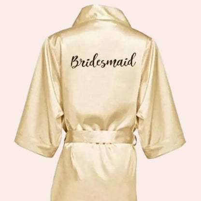 "BRIDESMAID" ROBE